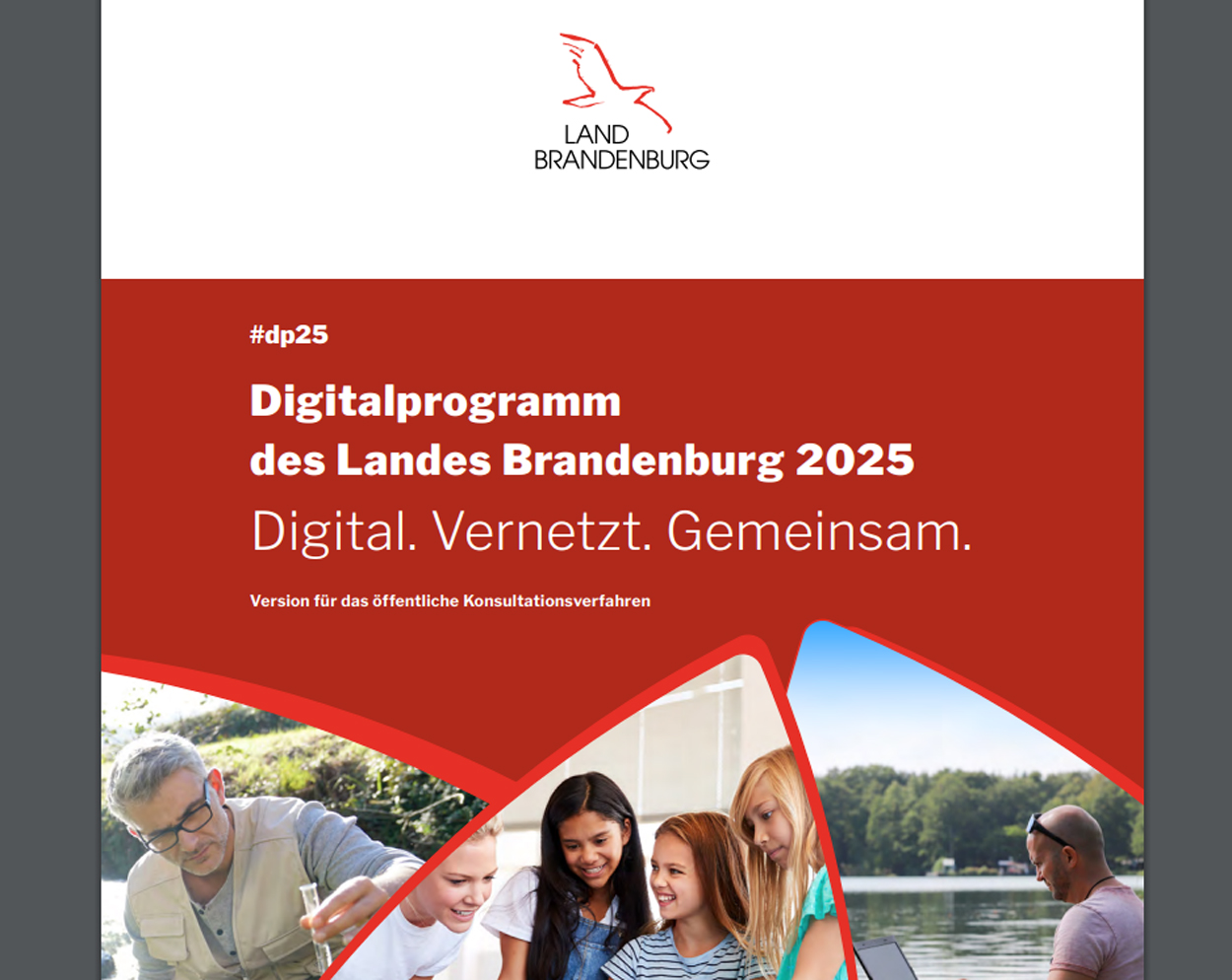 Screenshot Cover Digitalprogramm des Landes Brandenburg 2025